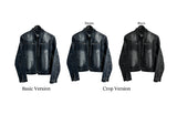 Generic Patch Cut China Neck Washing Denim Jacket