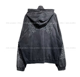 Eike printed balloon hoodie