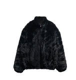 [PREMIUM/MADE] Oblique two-way fur jacket