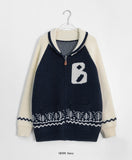 Kurani Color Matching Overknit Zip-up