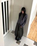 [Non-Fade] Genji Stud Pocket Balloon Fit Denim Long Pants