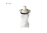 Orton Fake Layered Color Matching Lace Halter Layered Cap Sleeveless