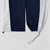 Two-Way Jogger Wide Side Folding Cut Two-Tone Training Pants