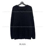 Official cable V-neck knit