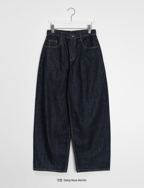 【BAON】Kimoe Nonfade Balloon Wide Denim Pants BAON (バオン) - キモエノンフェードバルーンワイドデニムパンツ