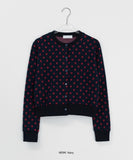 Delinelle Dot Round Cardigan