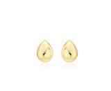 Champagne Moon Dew Drop Silver Volume Earrings