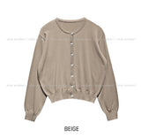 [U-BASIC] Dear Basic Crop Cardigan