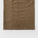 Corduroy Folding Pintuck Hem Snap Wide Banding Pants