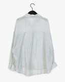 Keon pleats see-through shirt