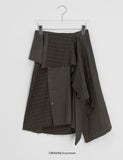 Kerhol Check Button Layered Skirt