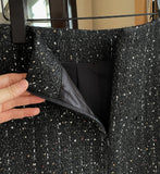 Twinty Sequins Tweed Mini Skirt