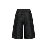 Riddle Stitch Bermuda Denim Pants