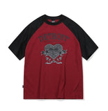 Detroit Raglan Short Sleeve Tee