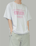 Bling lettering short sleeve t-shirt
