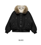 [Lining Fur] Trisher Raccoon Fur Cut Padding Jumper