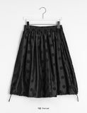 Kyotoru Banding Dot Midi Skirt