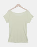 Baybin One-Shoulder Short Sleeve T-shirt
