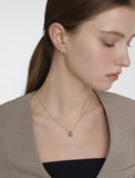 Champagne Full Moon Silver Mary Bowl Earrings