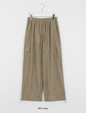 [BAONHAUS] Kansi corduroy banding string cargo pants