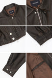 Overfit washed heritage jacket