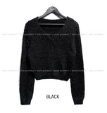 [U-BASIC] And V-neck Angora cardigan