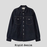 Mute Double Pocket Washed Denim Shirt