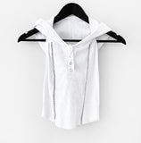 Hoony Halter Hooded Sleeveless