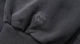 Dust pigment hood zip-up