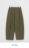 [Unisex] Delfer Pintuck Banding Cotton Balloon Wide Pants