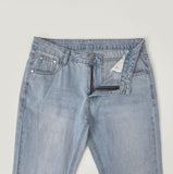 Slim Low-Rise Lightweight Semi Long Bootcut Denim Pants
