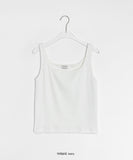 Dukins Color U-Neck Ribbed Sleeveless