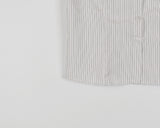 Reupat Slim Striped Puff Short Sleeve Shirt