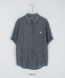 Ronisha Color Roll-Up Check Shirt