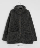 Nieti Fleece High Neck Half Coat