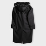 Free Raccoon Hood Duffle Coat