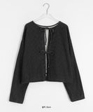 Tsuto Two Way Ribbon Dot Cardigan