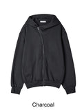Lael Curved Hooded Zip-up