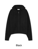 Ruin Heavy Wool Knit Hooded Zip-Up