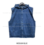 Logan denim hoodie vest