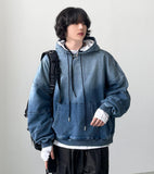 Martina Washing Denim Hoodie