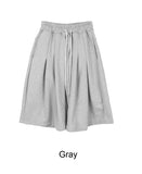 Linedine pin tuck bermuda pants