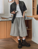 Chad Two-Tuck Snap Bermuda Pants
