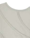 CUT OFF ONE SHOULDER SWEATSHIRT