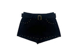 Dura Stud Suede Belt Shorts