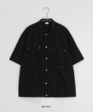 [Unisex] Kiln Rivet Pocket Nylon Short Sleeve Shirt