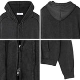 Pesed Pigment Knit Hood Zip-Up