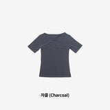 Riffen reverse slit T-shirt