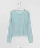 Noket Summer Ribbed Round Cardigan