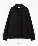 [unisex] Rosin half zip-up collar over brushed sweatshirt